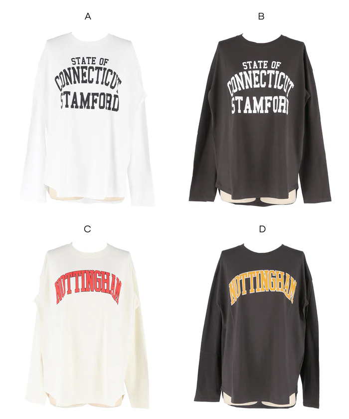 セール★1290円→990円 ビッグロゴ長袖Tシャツ レディース メール便不可 - Image 19