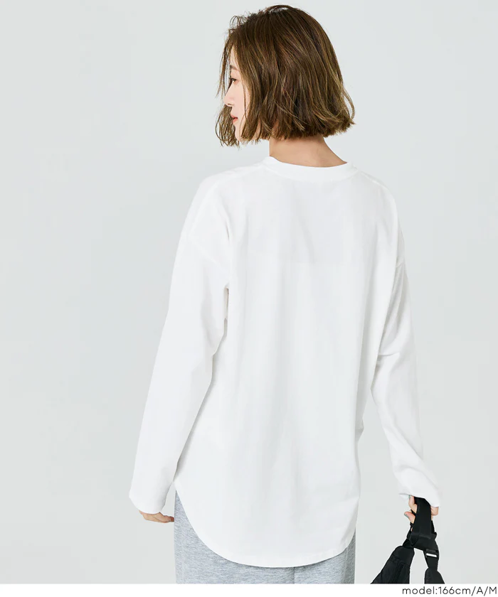 セール★1290円→990円 ビッグロゴ長袖Tシャツ レディース メール便不可 - Image 4