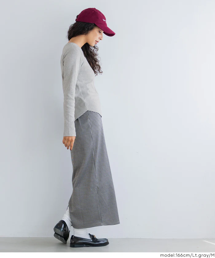 リブクルーネックTシャツ レディース メール便不可 - Image 14