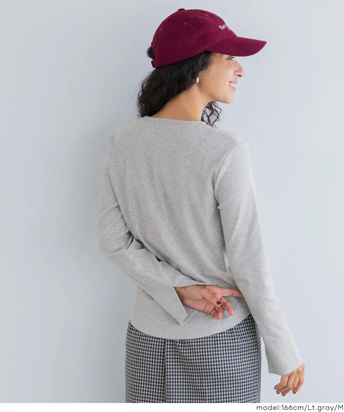 リブクルーネックTシャツ レディース メール便不可 - Image 15