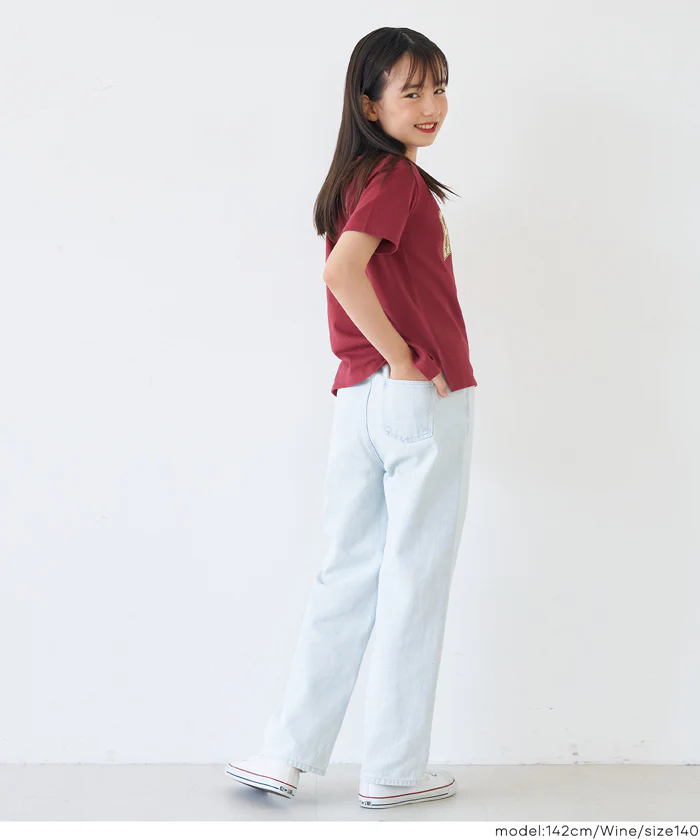 セール★890円→590円 親子お揃いサイドスリットプリントTシャツ キッズ メール便不可 - Image 12