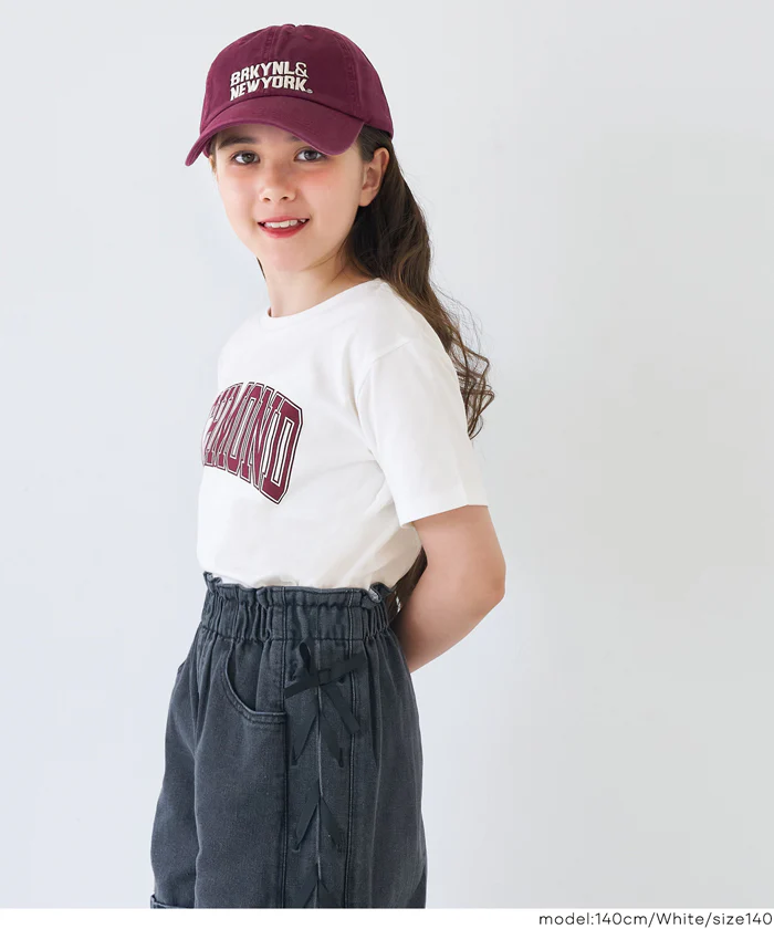 セール★890円→590円 親子お揃いサイドスリットプリントTシャツ キッズ メール便不可 - Image 3
