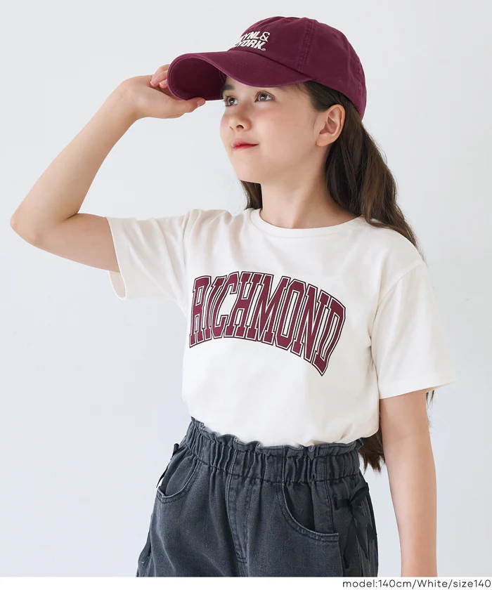 セール★890円→590円 親子お揃いサイドスリットプリントTシャツ キッズ メール便不可 - Image 5
