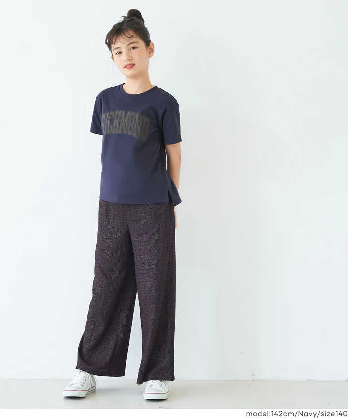 セール★890円→590円 親子お揃いサイドスリットプリントTシャツ キッズ メール便不可 - Image 6