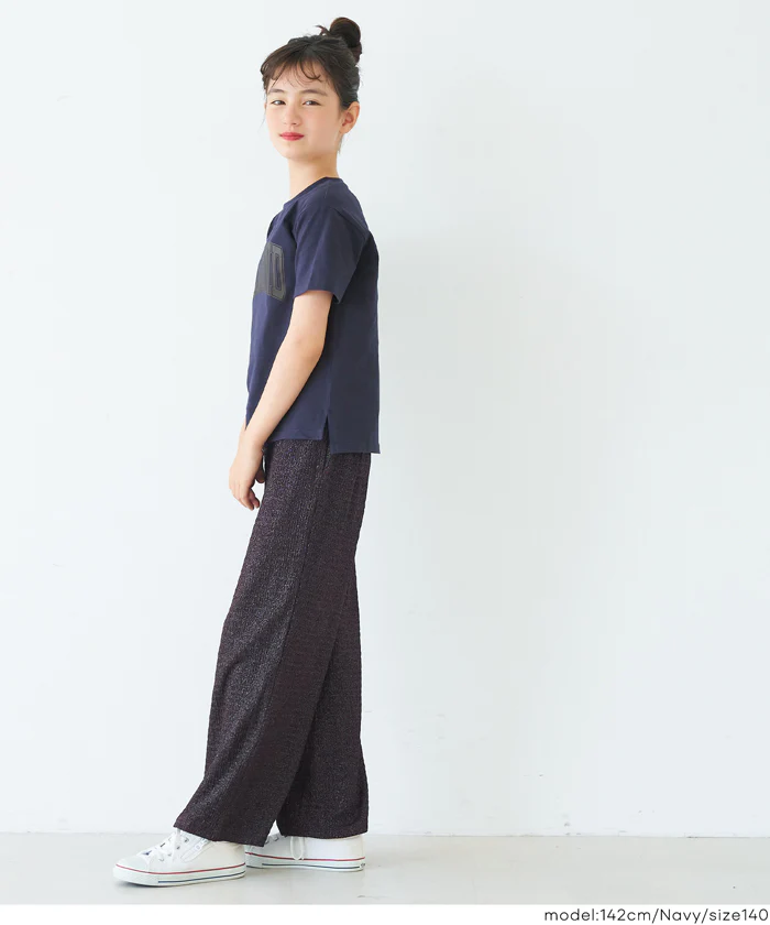 セール★890円→590円 親子お揃いサイドスリットプリントTシャツ キッズ メール便不可 - Image 8