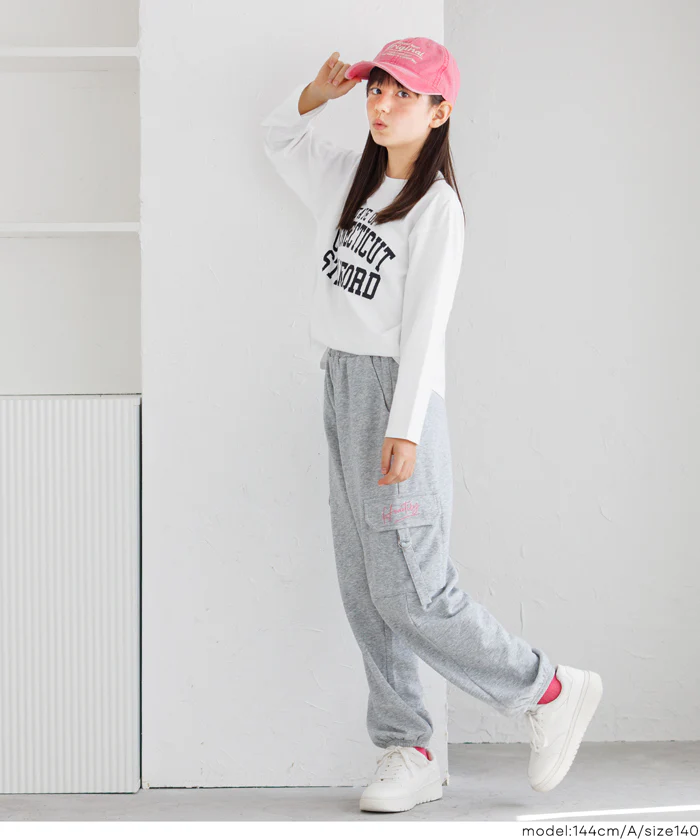 セール★990円→550円 親子お揃いビックロゴTシャツ キッズ 子供服 メール便不可 - Image 3