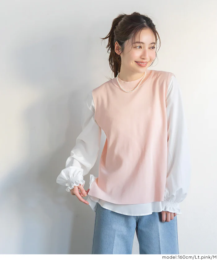 ニットベストセットブラウス レディース メール便不可 - Image 17