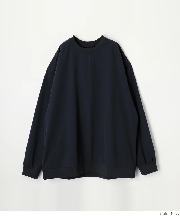 セール★2490円→990円 プルオーバー メンズ 4wayストレッチ クルーネック 長袖 伸縮性 ミディアム丈 無地 シンプル 薄手 メール便不可 23aw coca コカ - Image 15
