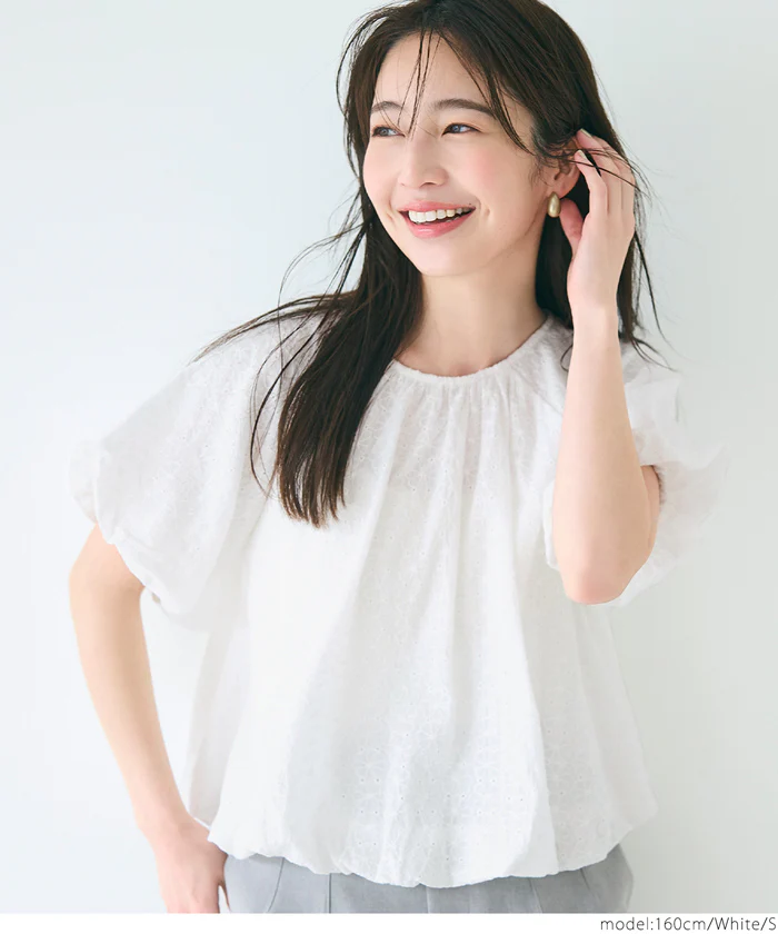 セール★2690円→1490円 フラワー柄レースブラウス レディース メール便不可 - Image 2