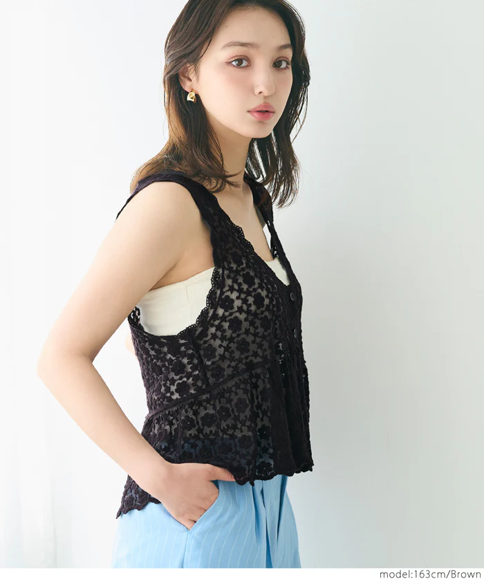 WEB限定セール ★2490円→550円レースベスト レディース メール便可 - Image 9