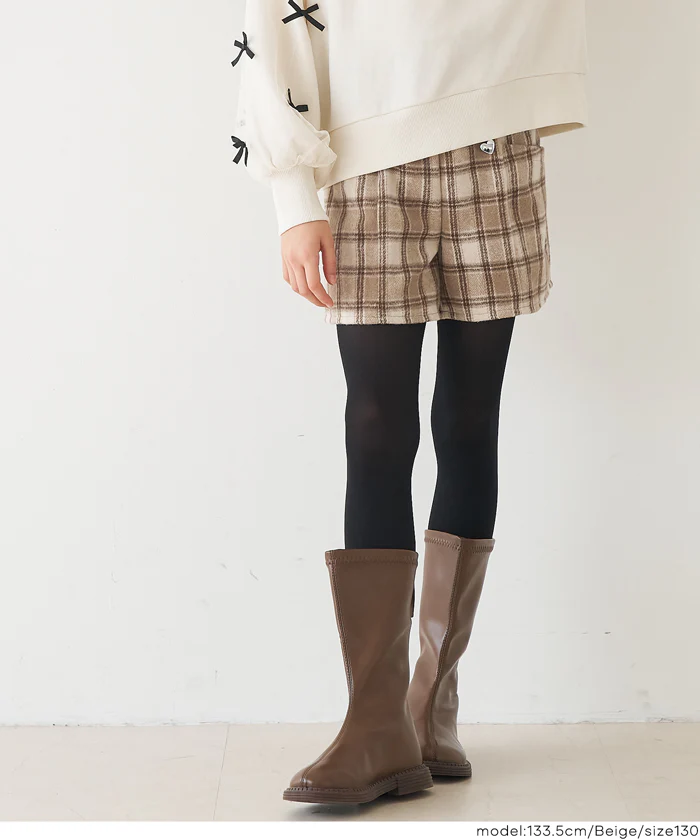 ハートボタンチェックショーパン キッズ メール便不可 - Image 13