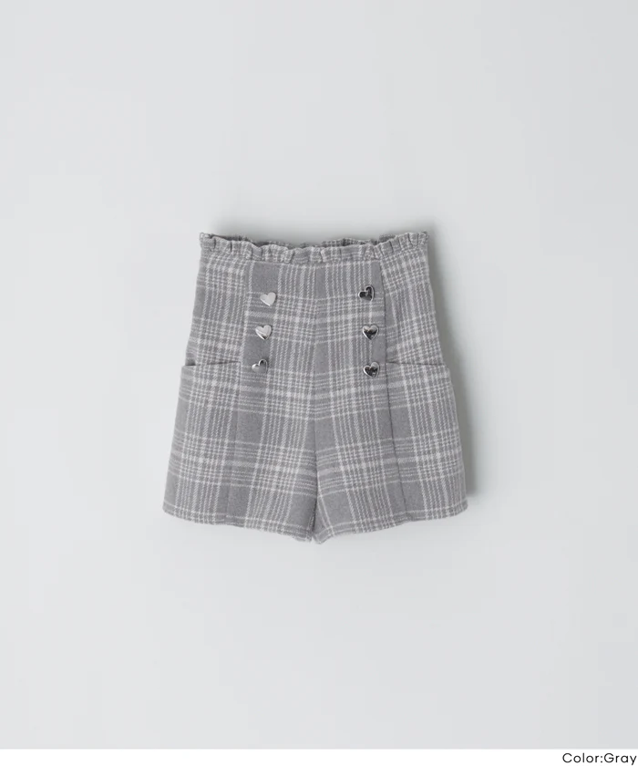 ハートボタンチェックショーパン キッズ メール便不可 - Image 15