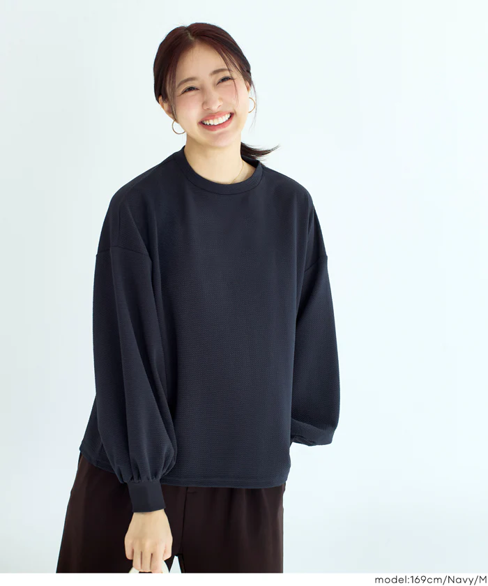 エンボスバルーンスリーブカットソー レディース メール便不可 - Image 10