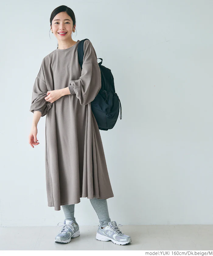 エンボス袖バルーンワンピース レディース メール便不可 - Image 15