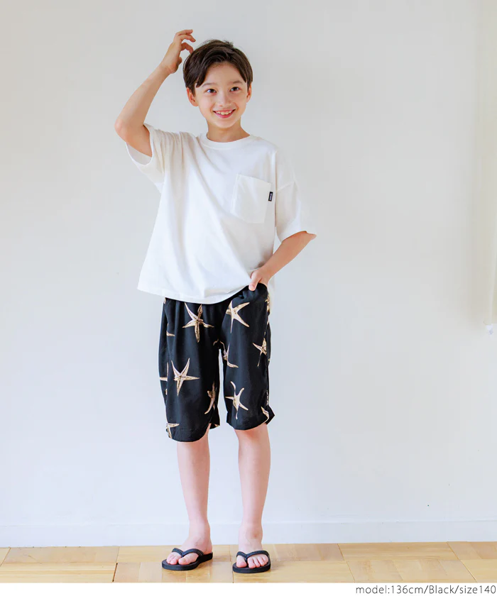 親子お揃いレーヨンヒトデハーフパンツ キッズ メール便可 coca コカ - Image 3