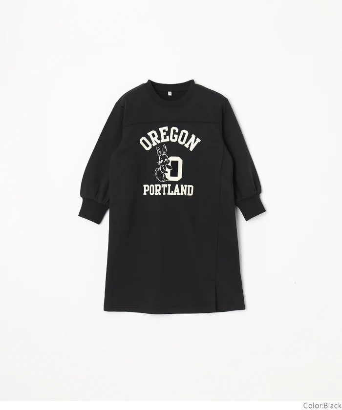 セール★1690円→990円 裏毛スリットプリントワンピース キッズ メール便不可 - Image 14