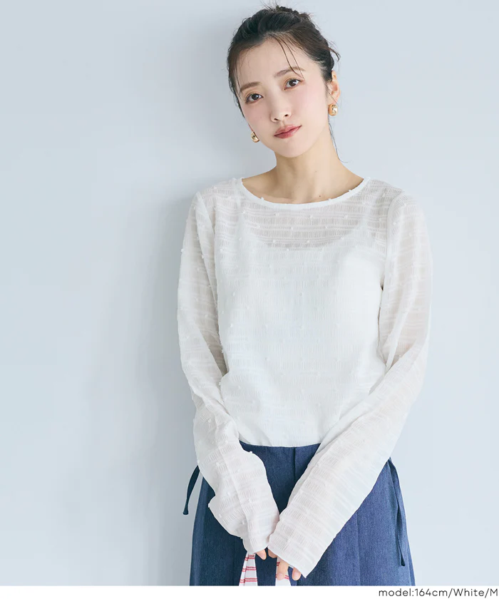 シースルードットトップス レディース メール便可 mrb - Image 19