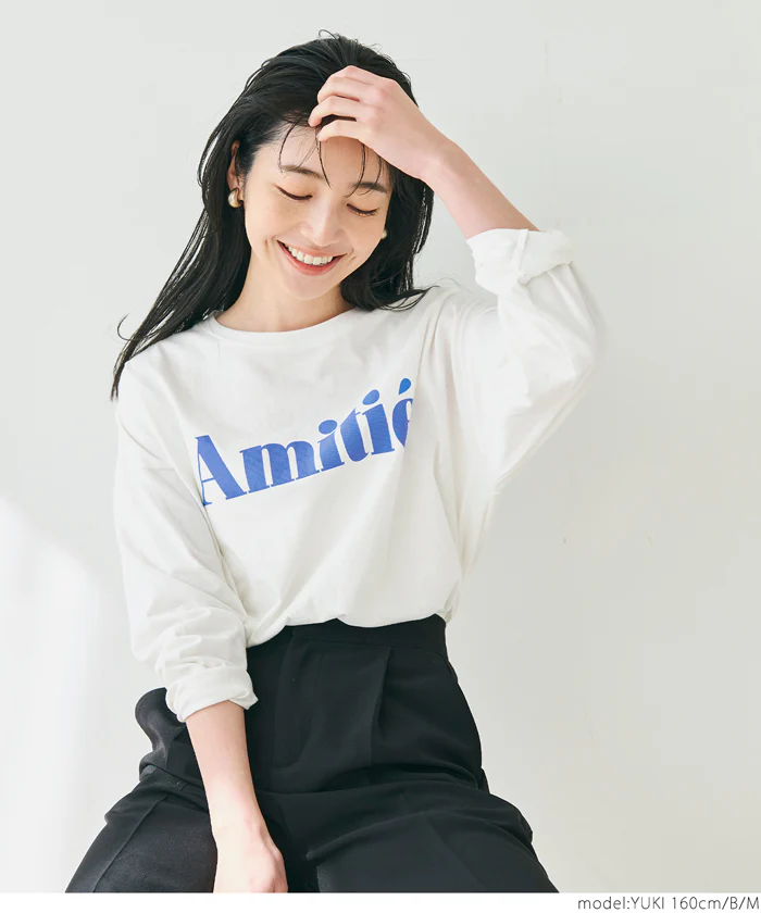 ビッグシルエットアソートプリントロングTシャツ レディース メール便不可 - Image 10
