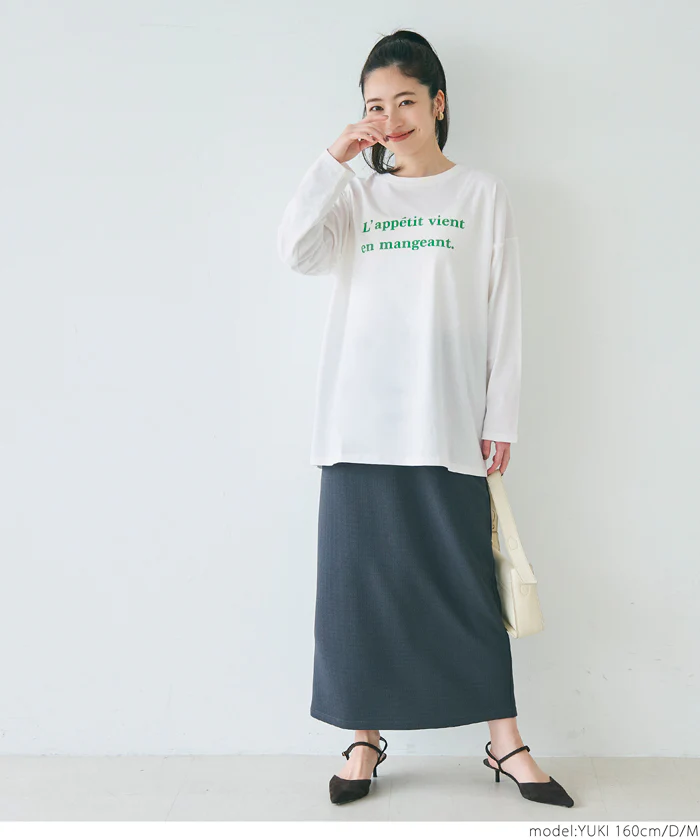 ビッグシルエットアソートプリントロングTシャツ レディース メール便不可 - Image 16