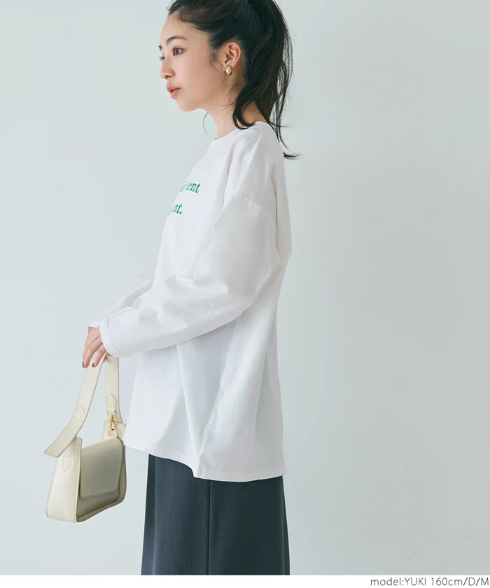 ビッグシルエットアソートプリントロングTシャツ レディース メール便不可 - Image 17