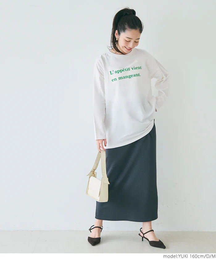 ビッグシルエットアソートプリントロングTシャツ レディース メール便不可 - Image 18