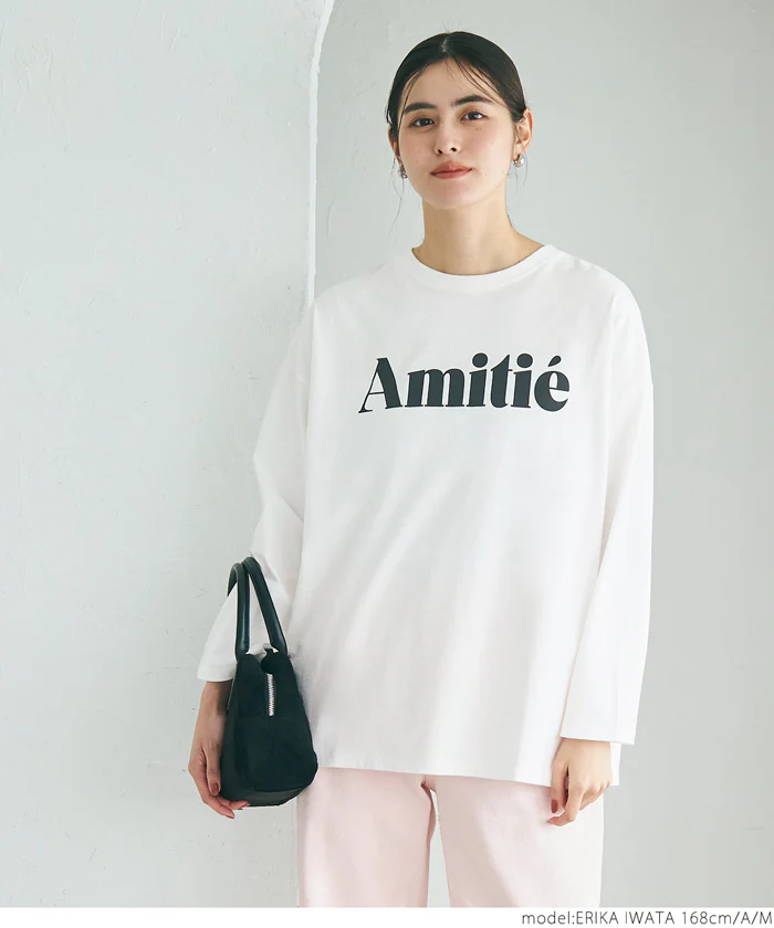 ビッグシルエットアソートプリントロングTシャツ レディース メール便不可 - Image 3