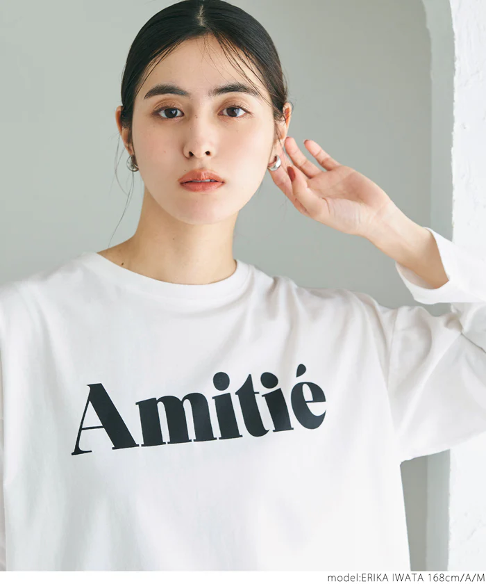 ビッグシルエットアソートプリントロングTシャツ レディース メール便不可 - Image 4