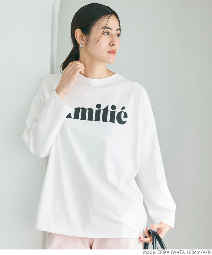 ビッグシルエットアソートプリントロングTシャツ レディース メール便不可 - Image 5