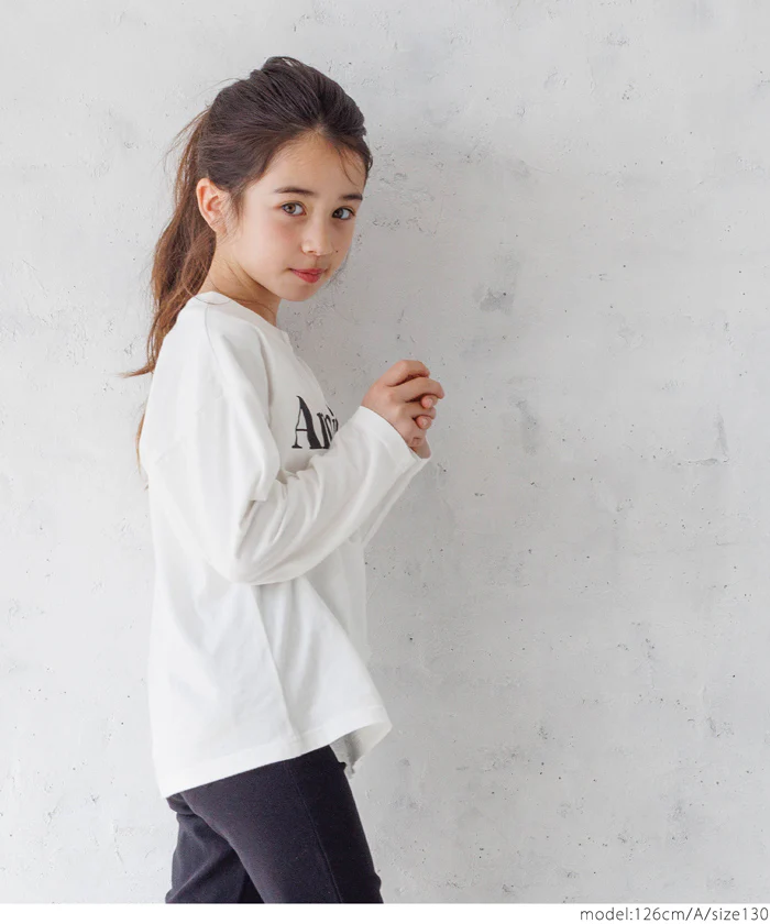 WEB限定セール★790円→550円 親子お揃いゆるシルエットアソートプリントロンT キッズ メール便可 - Image 3