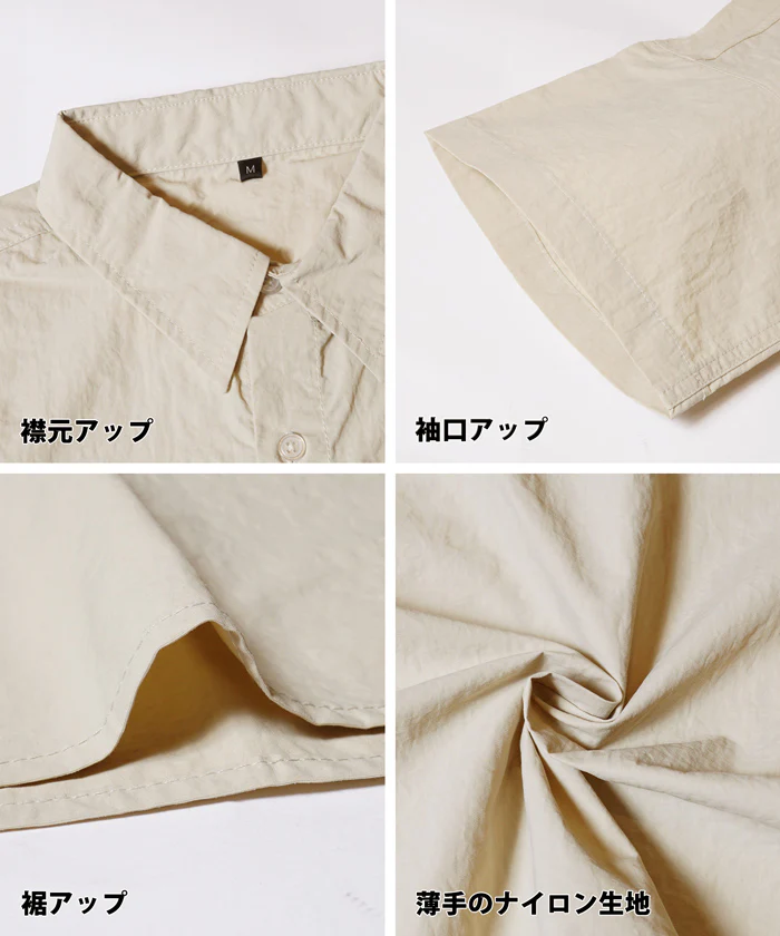 セール★2490円→1490円 シャツ メンズ 撥水 胸ポケット 半袖 前開き フロントボタン ミディアム丈 カジュアル 無地 メール便不可 24ss - Image 12