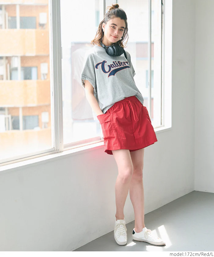 ワッシャーナイロンキュロット レディース メール便可 - Image 12