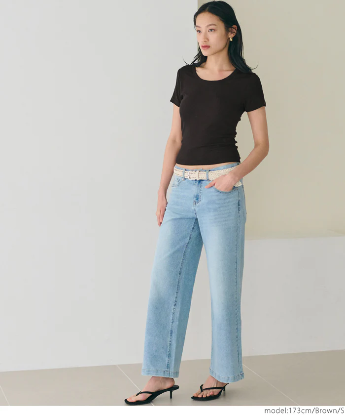 とろみリブUネックTシャツ レディース メール便可 - Image 12