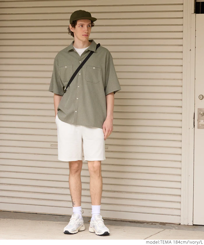 ハーフパンツ メンズ 裏毛 ポケット ショーツ ショートパンツ ウエストゴム 短パン 半ズボン カジュアル メール便不可 24ss coca コカ - Image 2