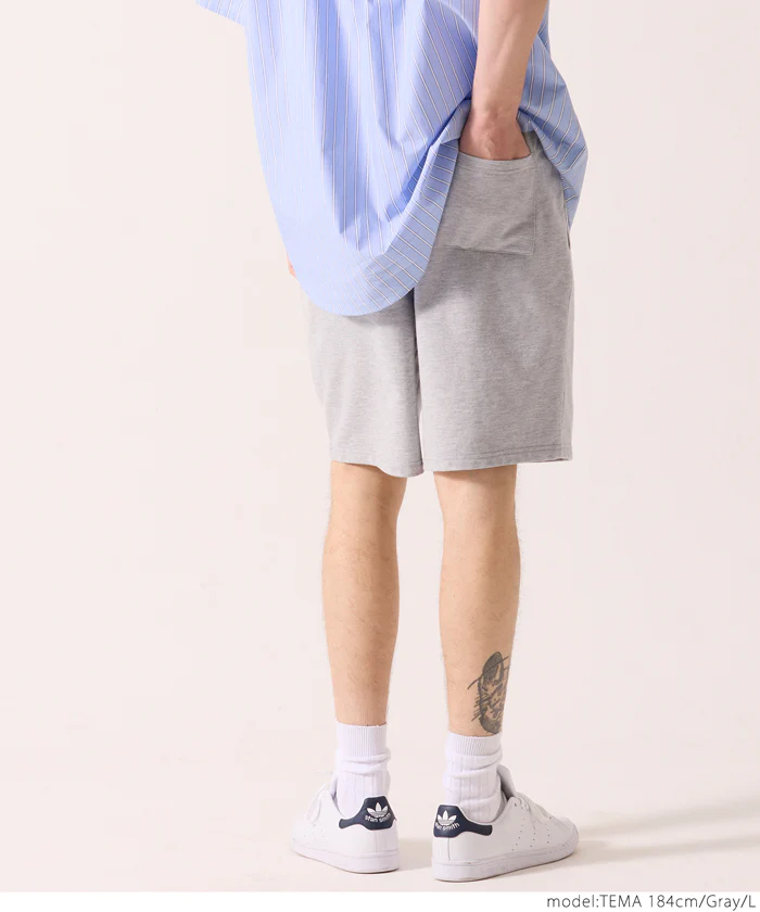 ハーフパンツ メンズ 裏毛 ポケット ショーツ ショートパンツ ウエストゴム 短パン 半ズボン カジュアル メール便不可 24ss coca コカ - Image 7
