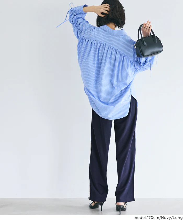 カットジョーゼットサイドラインパンツ レディース メール便不可 - Image 7
