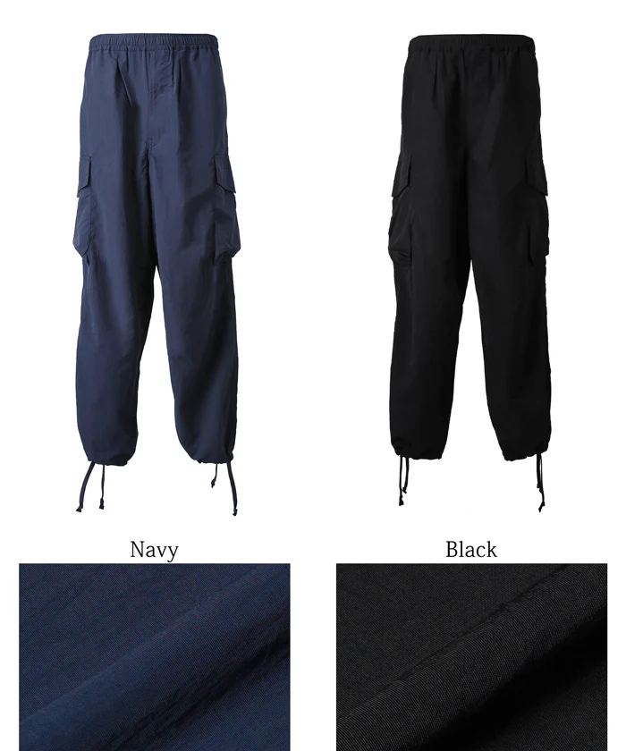 セール★3490円→990円 パンツ メンズ 撥水 カーゴパンツ ナイロン ウエストゴム ロング丈 無地 シンプル メール便不可 24ss coca - Image 13