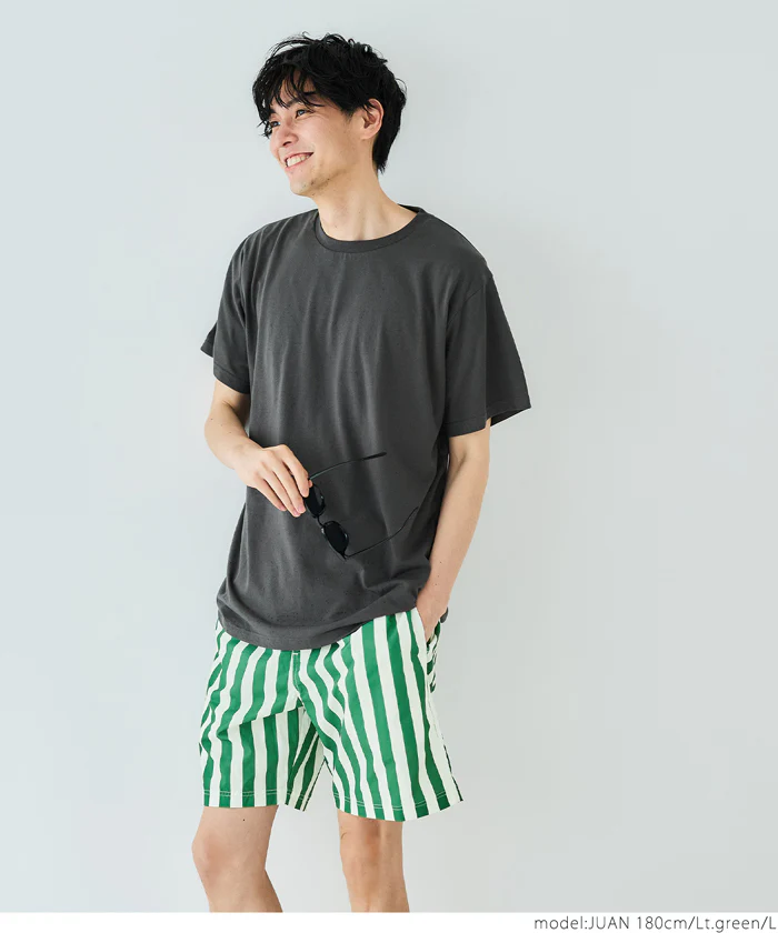 セール★1690円→1290円 メンズストライプショートパンツ メール便不可 - Image 9