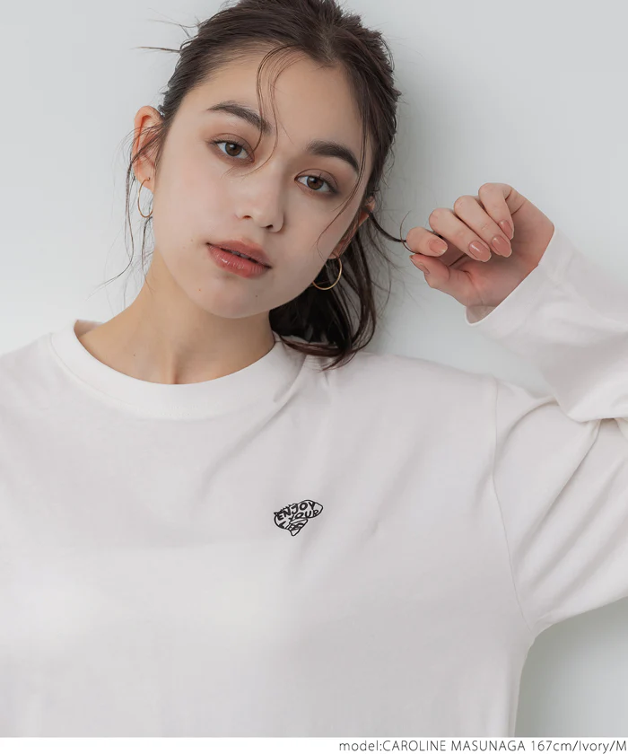 セール ★1490円→550円 ポイントフィッシュロングTシャツ メンズ レディース メール便不可 - Image 17
