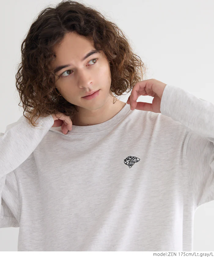 セール ★1490円→550円 ポイントフィッシュロングTシャツ メンズ レディース メール便不可 - Image 5