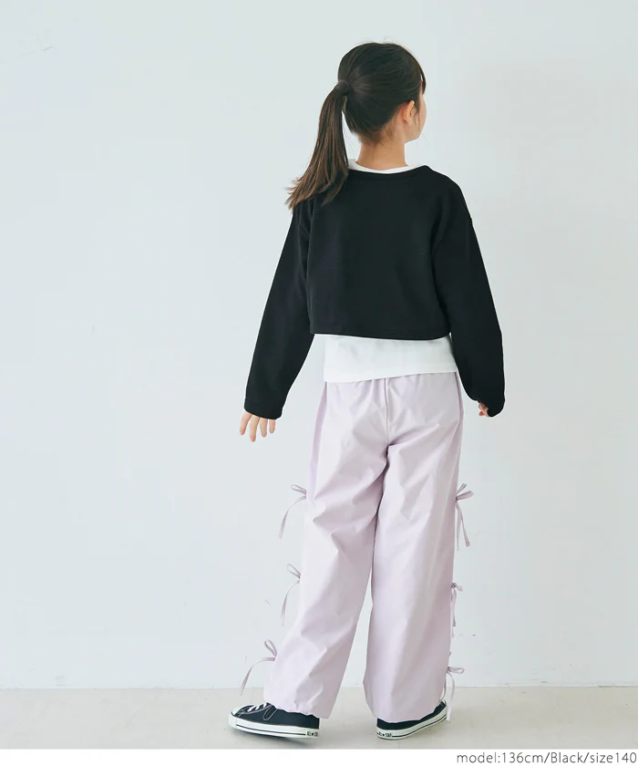 セール★1690円→550円 シャーリング短丈スウェットタンクトップ2枚セット キッズ メール便不可 - Image 5