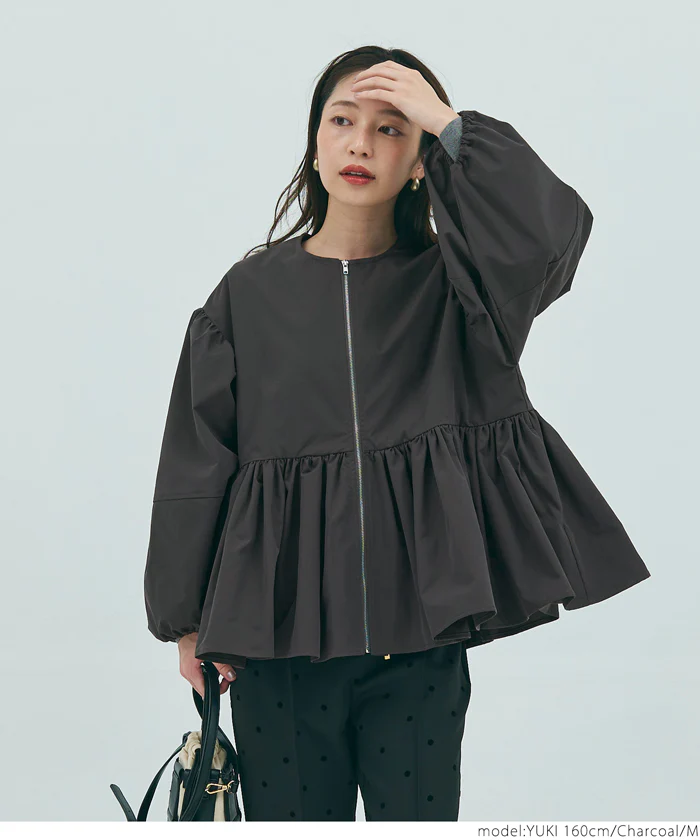 バルーンスリーブギャザージャケット レディース メール便不可 - Image 12