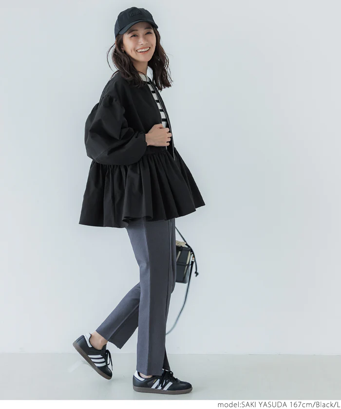 バルーンスリーブギャザージャケット レディース メール便不可 - Image 3