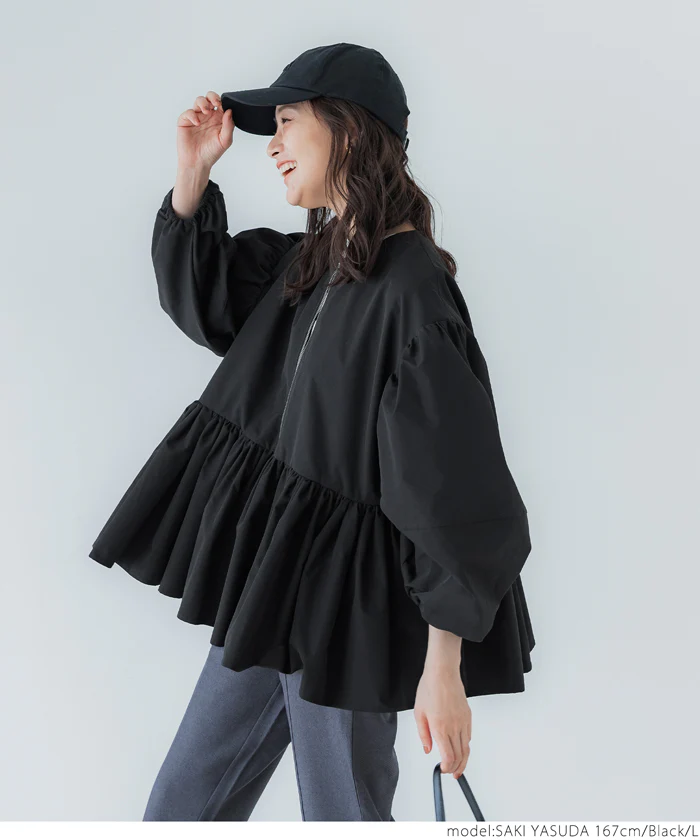 バルーンスリーブギャザージャケット レディース メール便不可 - Image 7