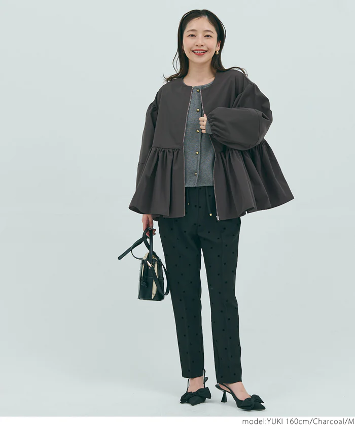 バルーンスリーブギャザージャケット レディース メール便不可 - Image 8