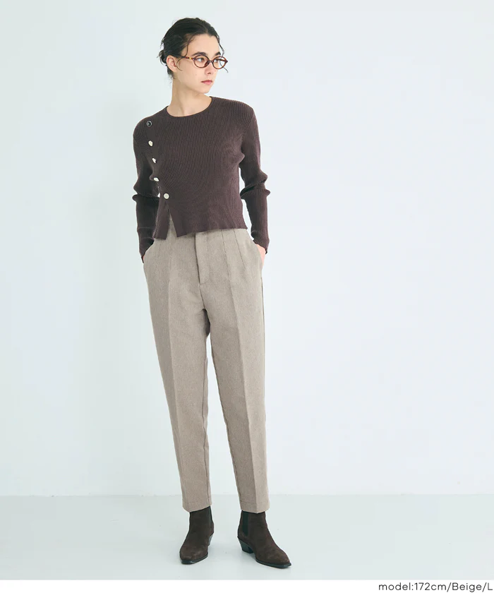 裏起毛テーパードパンツ レディース メール便不可 - Image 19