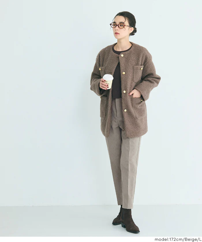 裏起毛テーパードパンツ レディース メール便不可 - Image 20