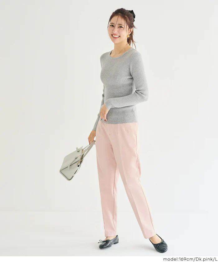 裏起毛テーパードパンツ レディース メール便不可 - Image 5