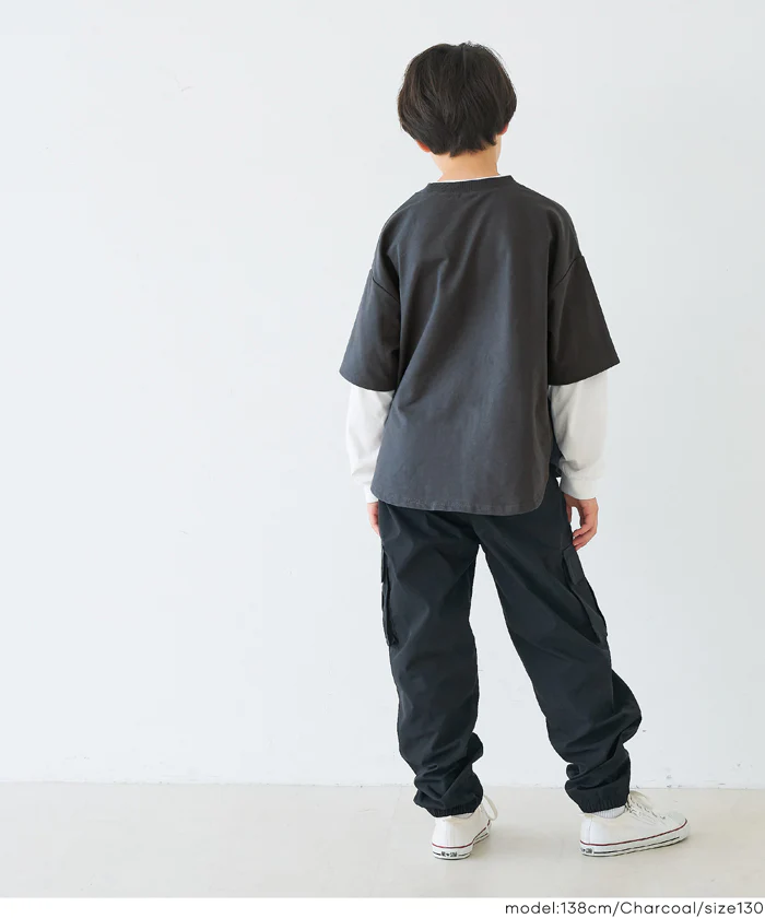 長袖レイヤードTシャツ キッズ メール便不可 - Image 4