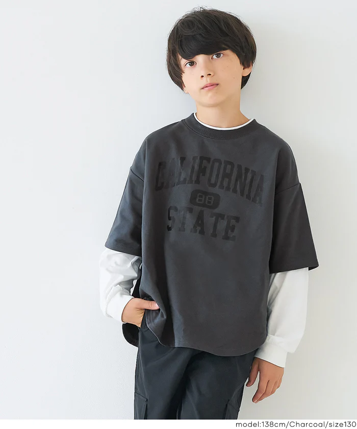 長袖レイヤードTシャツ キッズ メール便不可 - Image 6