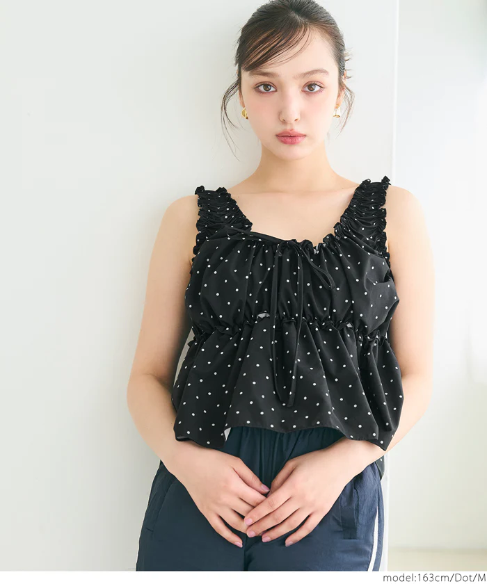 WEB限定セール ★1490円→550円ドットギャザーブラウス レディース メール便不可 - Image 7